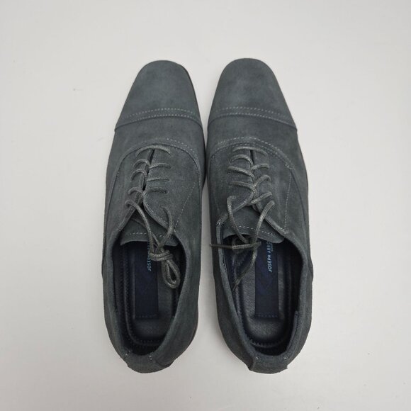 NEW Joseph Abboud Dress Shoes Aaron Grey Suede Cap Toe 8.5 - Picture 7 of 10